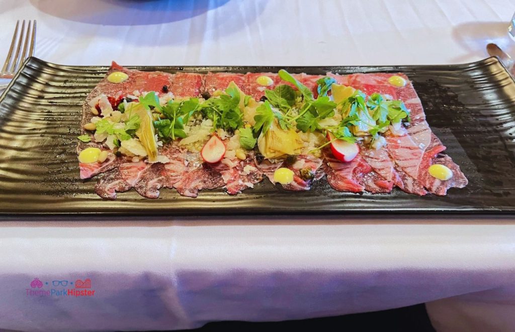 Yachtsman Steakhouse Yacht and Beach Club Resort Walt DIsney World Beef Carpaccio (2