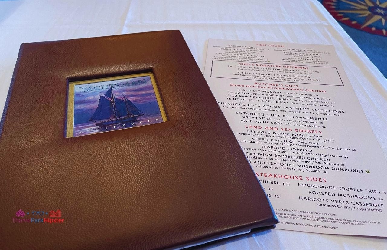 yachtsman steakhouse menu disney world