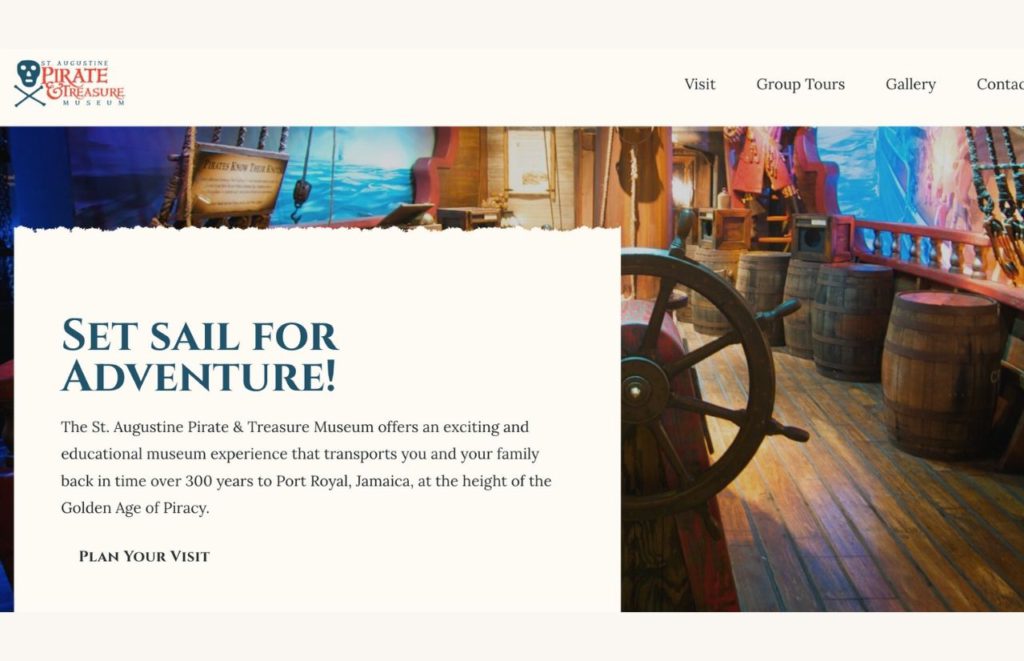 St Augustine Pirate and Treasure Museum Website