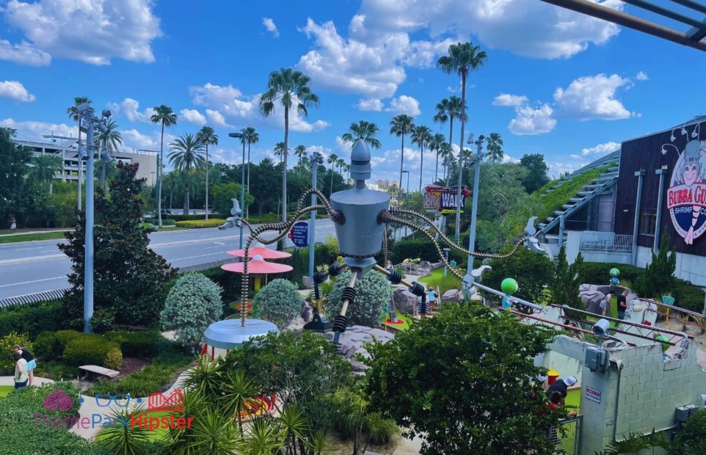 Parking at Universal Orlando Resort Golf and Bubba Gump Sign at CityWalk. Keep reading to learn about parking at Universal Studios Orlando.