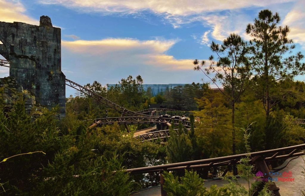 Universal Orlando Resort Hagrid's Magical Creatures Motorbike Adventure in Islands of Adventure in The Wizarding World of Harry Potter.