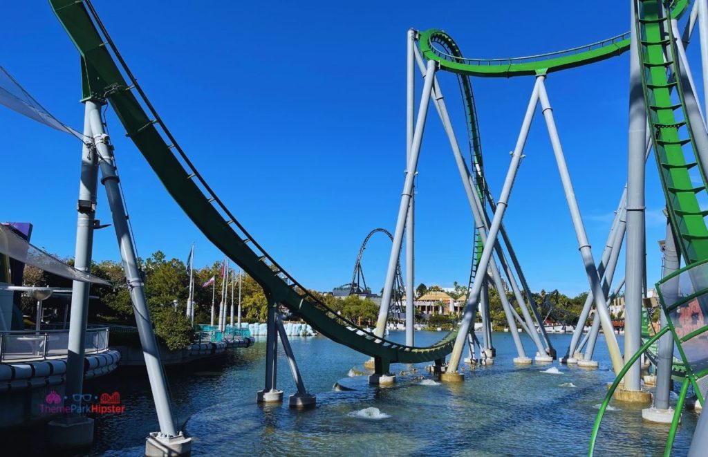 Universal Orlando Resort Incredible Hulk Roller Coaster at Islands of Adventure. Keep reading to learn how to have the best Universal Orlando Solo Trip for Travelers going to theme parks alone.
