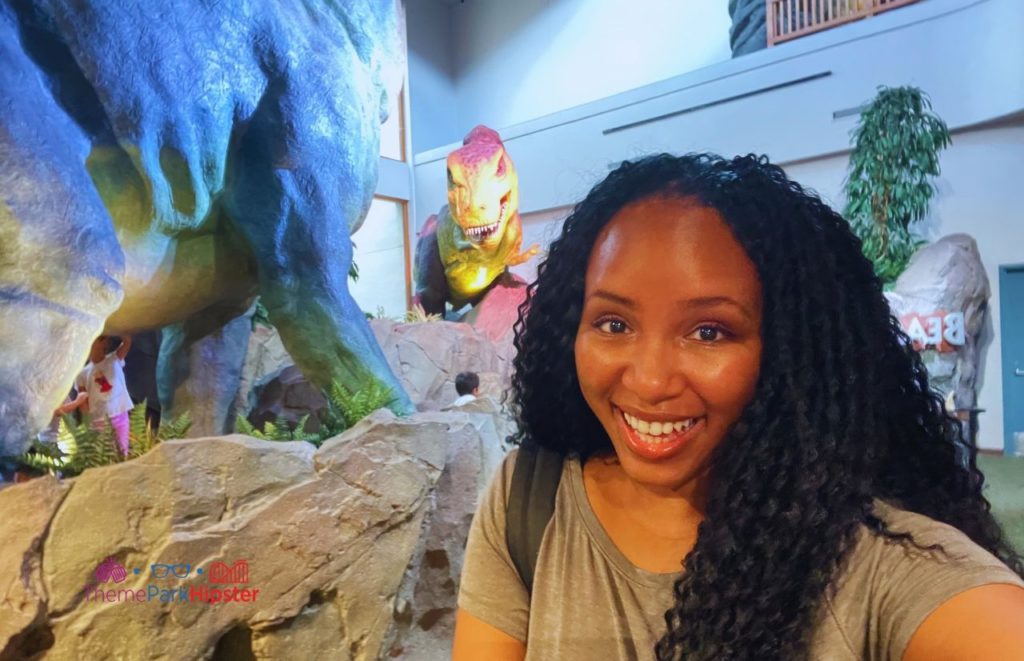 NikkyJ at Universal Orlando Resort Jurassic Park Discovery Center with Dinosaurs in Islands of Adventure. Keep reading to discover more about Hulk vs VelociCoaster at Universal Orlando.