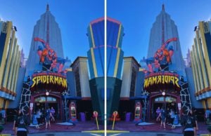 Universal Orlando Resort Marvel Island at Islands of Adventure Spider Man Ride Entrance Guide to the Height Requirements at Universal Orlando