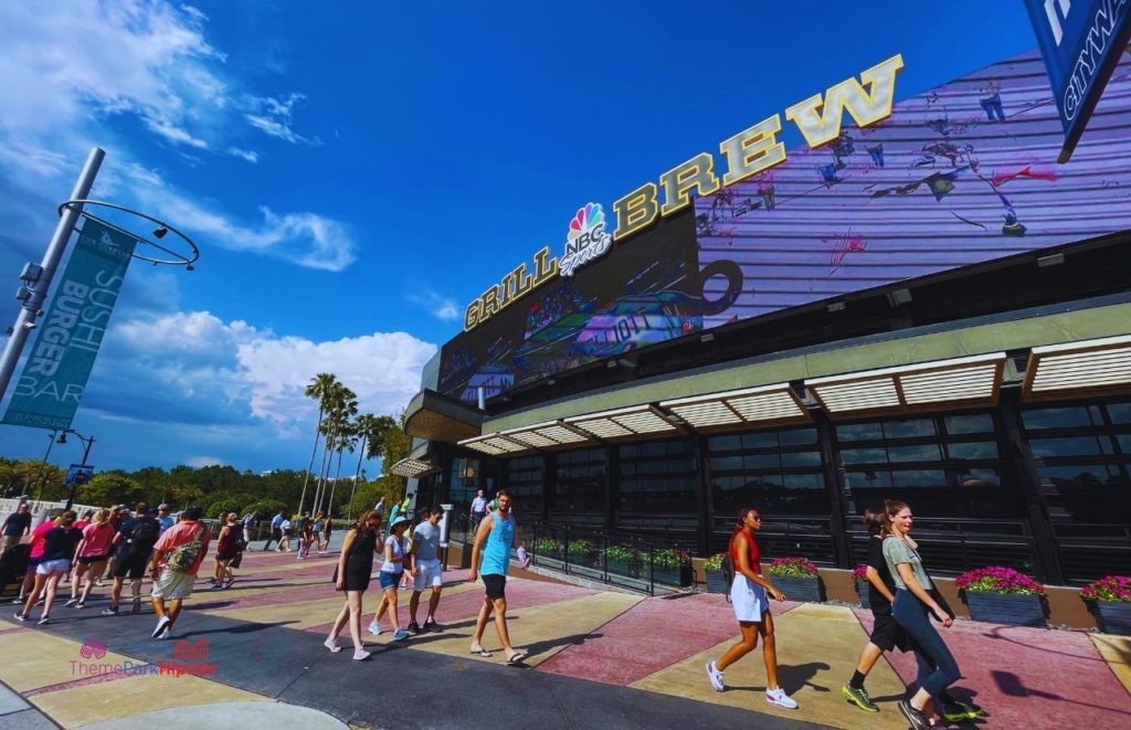 Universal Orlando Resort NBC Sports Grill Brew in Citywalk. Keep reading to learn about the best Universal Orlando Resort restaurants for solo travelers.