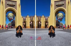 Universal Orlando Resort NikkyJ in front of Arches at HHN Universal Studios Halloween Horror Nights Tips and Guide