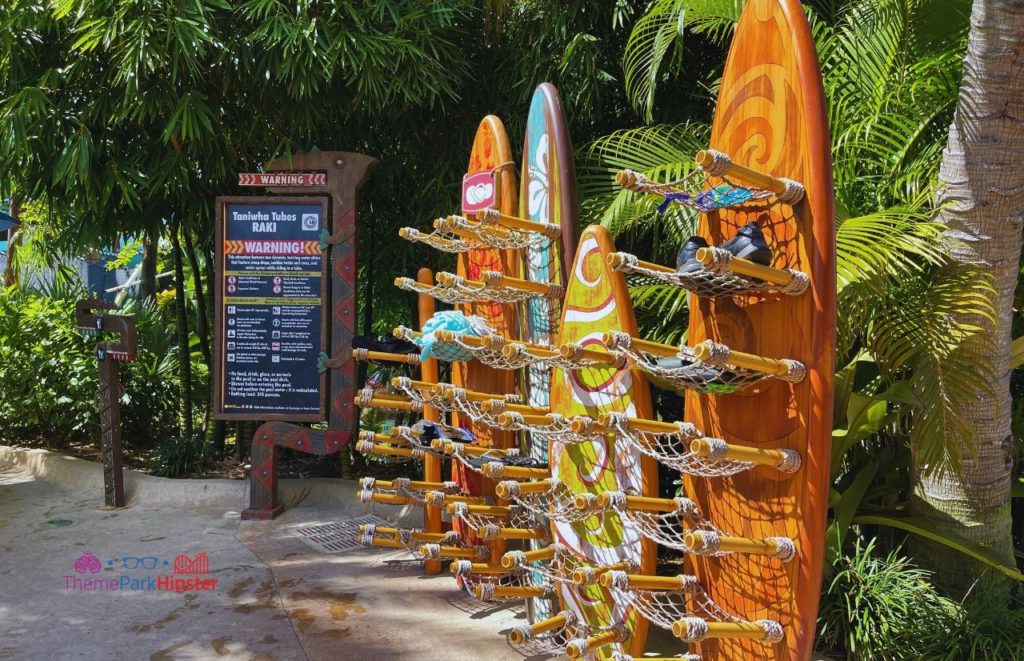 Universal Orlando Resort Volcano Bay Shoe Stand