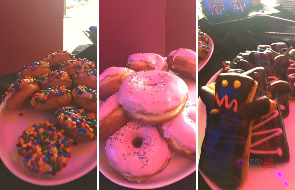 Universal Orlando Resort Voodoo Doughnuts with candy and sprinkles on top