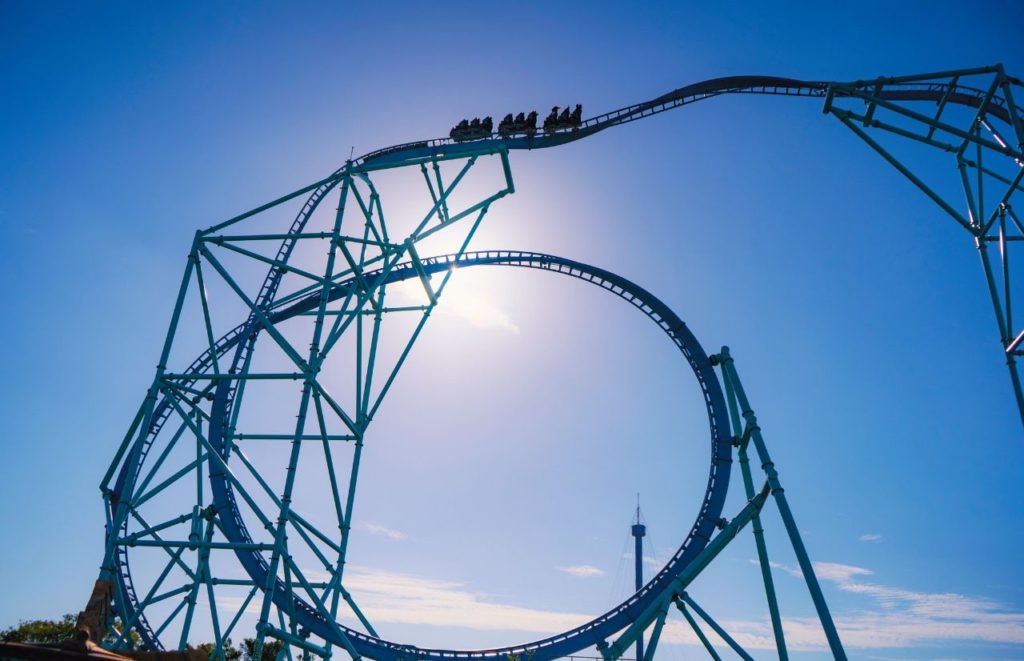 California Roller Coaster Seaworld San Diego Electric Eel