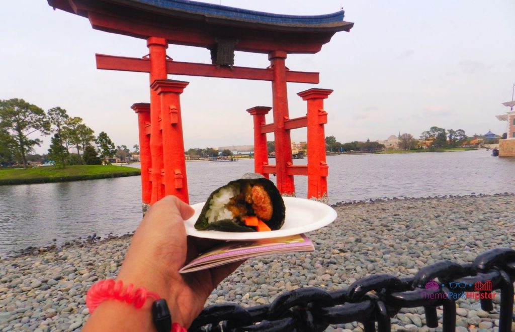 Epcot Food and Wine Festival Hand Sushi Roll in Japan