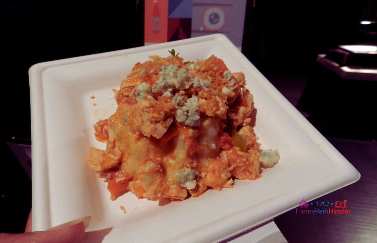 Epcot Food and Wine Festival loaded buffalo Mac and Cheese booth from World Showplace