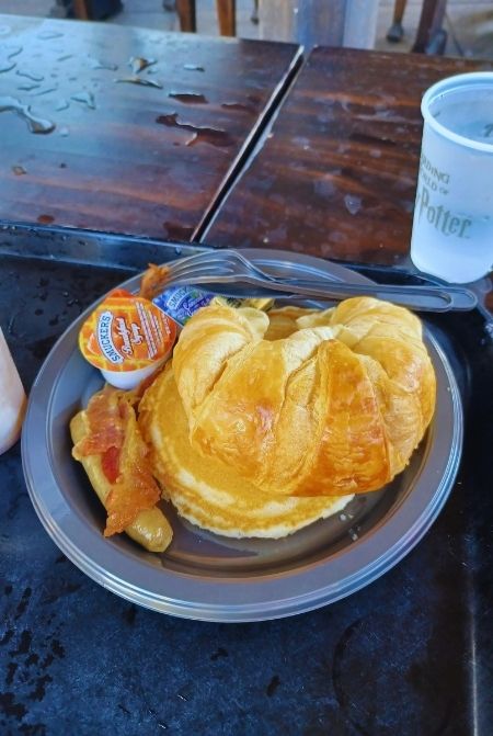 Kids Croissant Breakfast at Three Broomsticks in the Wizarding World of Harry Potter Universal Orlando Resort Trip Report with Rebecca