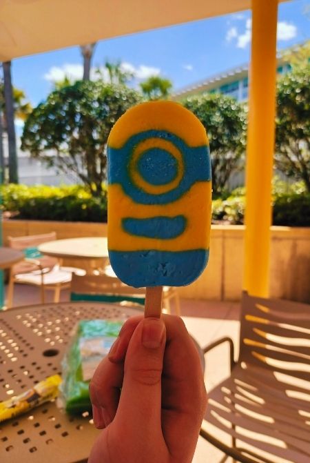 Minion Ice Cream Treat at Cabana Bay Beach Resort Universal Orlando Resort Trip Report with Rebecca