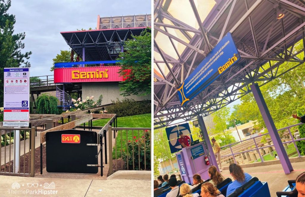 Cedar Point Gemini Roller Coaster Entrance and Ride Station