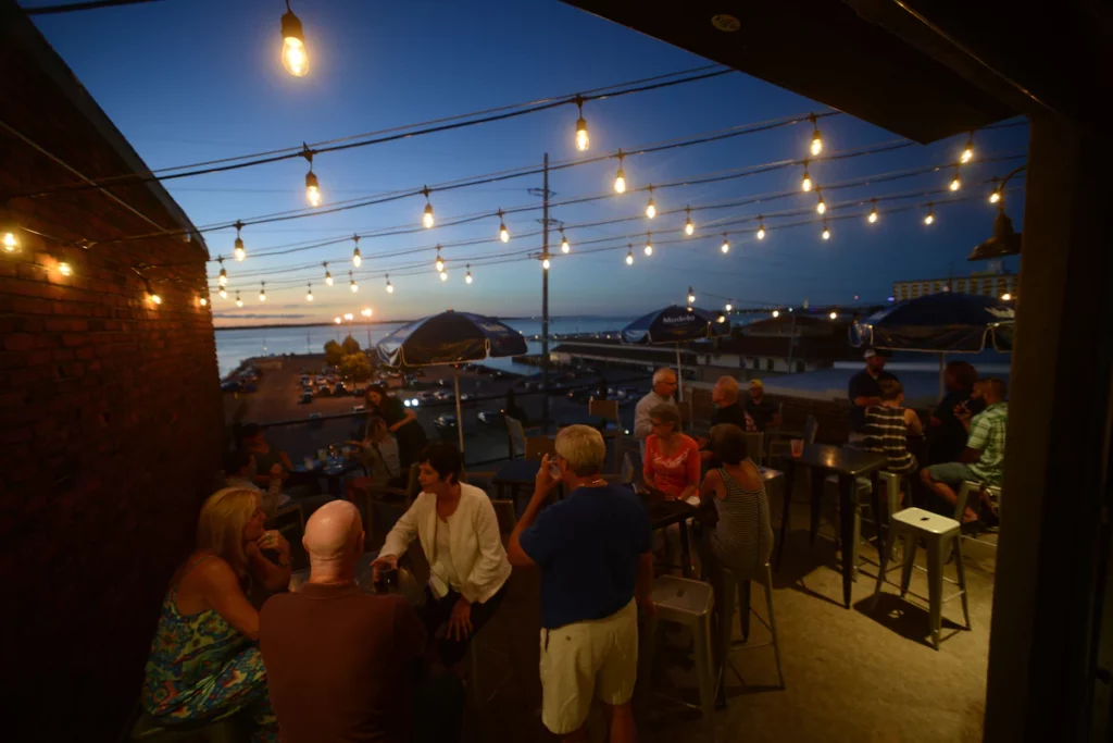 Rooftop view from Hotel Kilbourne. Keep reading to learn about the best hotels near Cedar Point and where to stay in Sandusky, Ohio.