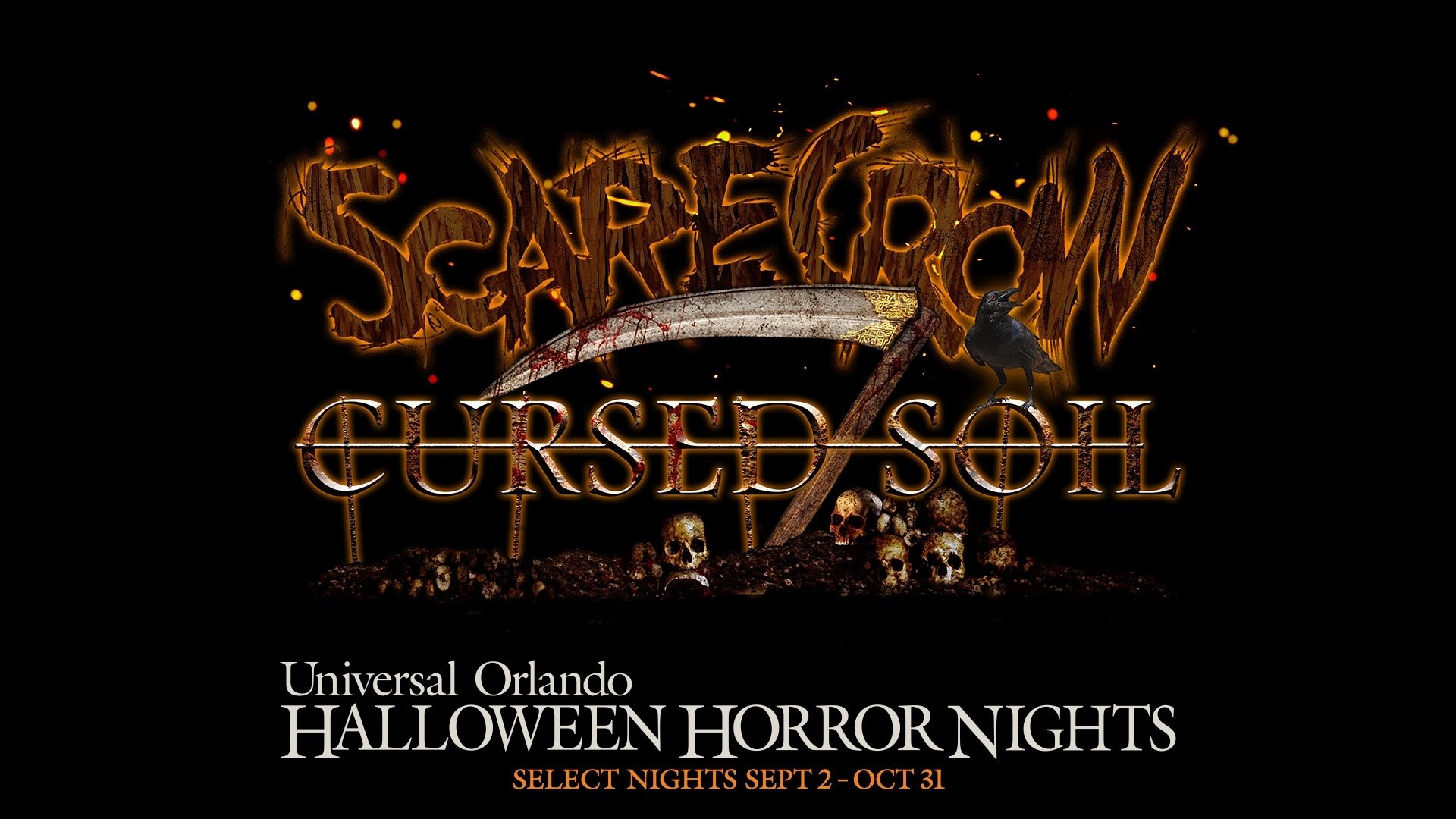 Scarecrow Cursed Soil Scare Zone Universal Studios HHN 31 Halloween Horror Nights 2022 UOR Photos