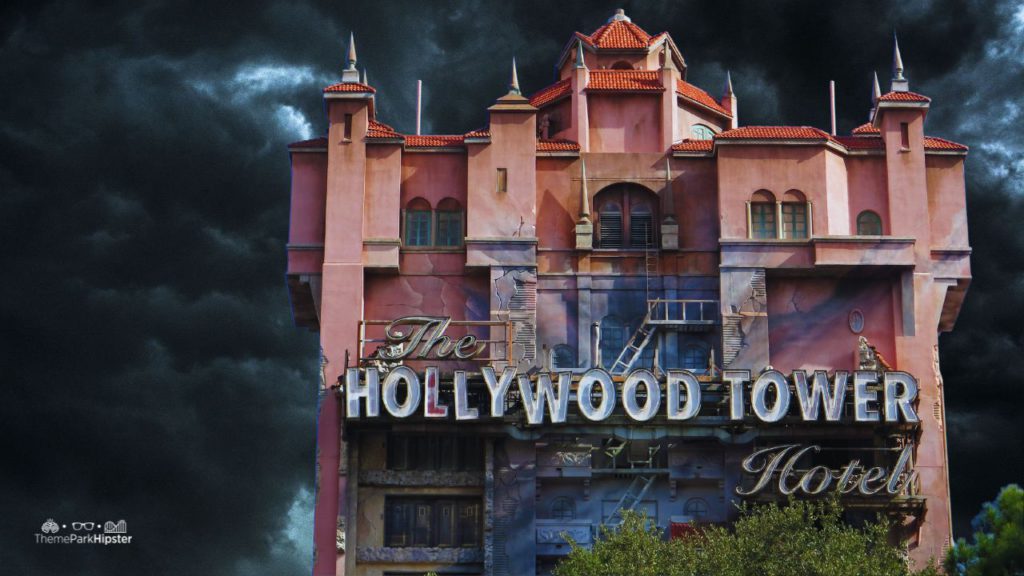 Disney Rides Twilight Zone Tower of Terror on a Stormy Night