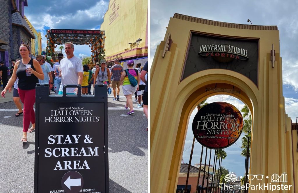 Stay and Scream Area HHN 31 Halloween Horror Nights 2022 and entrance to Halloween Horror Nights Universal Orlando. Keep reading to find out if the Halloween Horror Nights Express Pass is worth it.