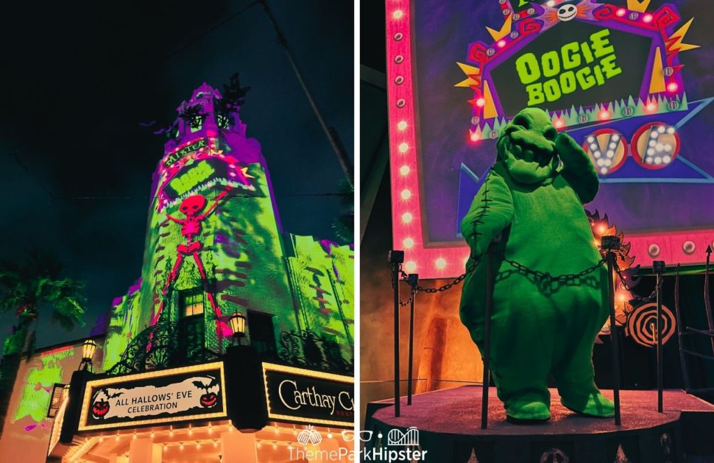 All Hallows' Eve Celebration Halloween at Disneyland and Disney California Adventure Oogie Boogie Bash Party Food, Tips, Dates and more Disney Halloween Guide.