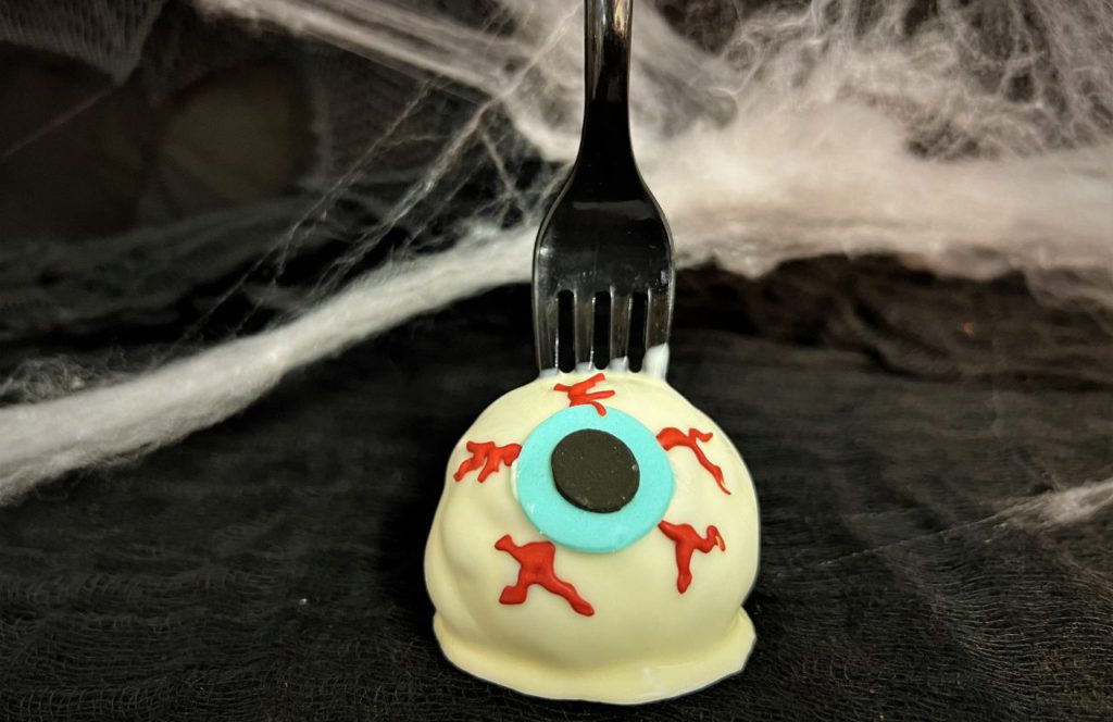 Eyeball Chocolate Cake Pop Halloween at Hersheypark Dark Nights Food