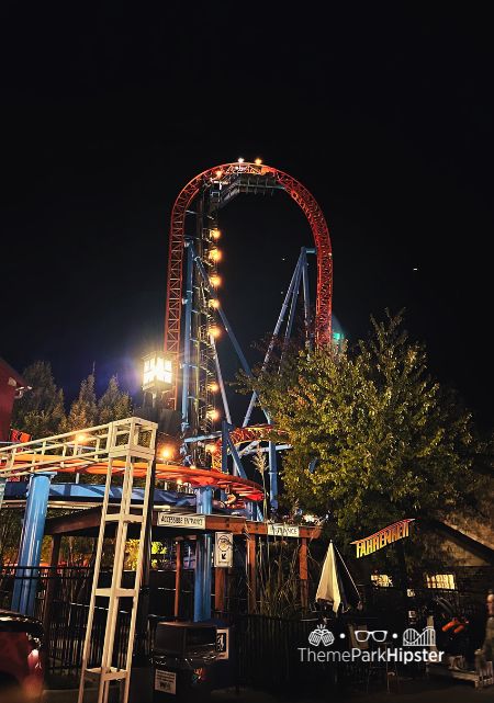 Fahrenheit Roller Coaster Hersheypark Dark Nights. Keep reading to learn about Halloween at Hersheypark in Hershey, Pennsylvania!