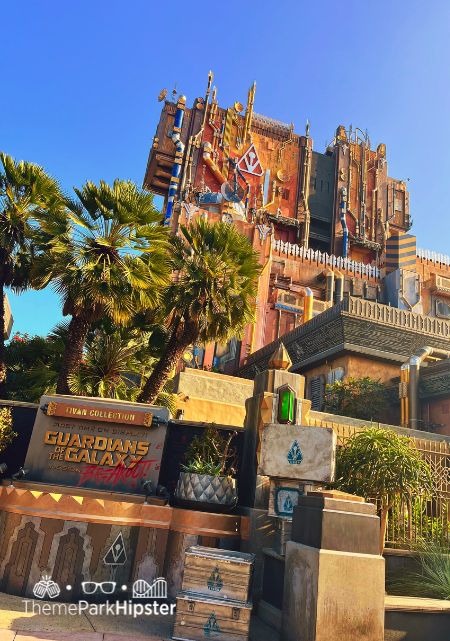Guardians of the Galaxy Mission Breakout Ride Disney California Adventure and Disneyland Halloween Event at Oogie Boogie Bash
