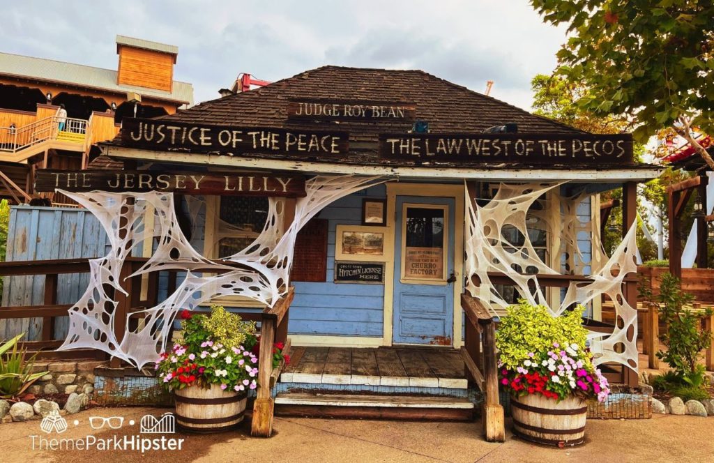 Judge Roy Bean Justice of the Peace Building Knott's Berry Farm at Halloween Knott's Scary Farm