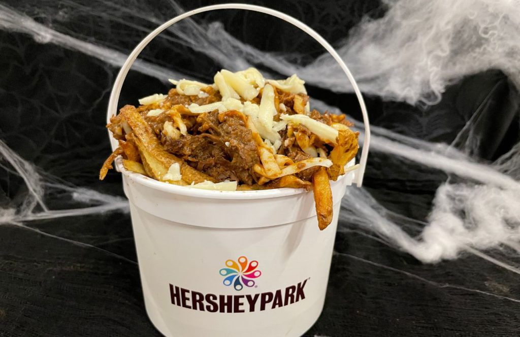 Halloween Fries Halloween at Hersheypark Dark Nights Food. Keep reading to get the best Hersheypark food and the best things to eat.