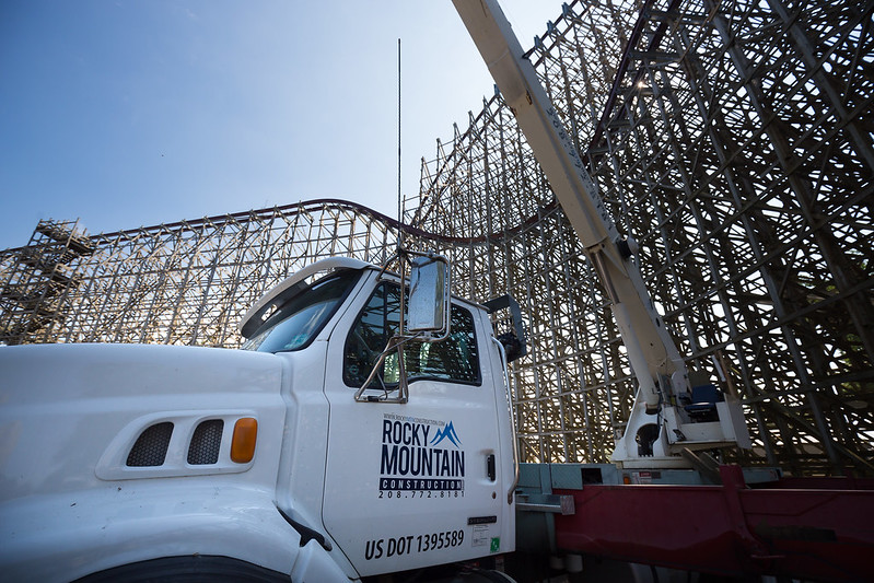 Rocky Mountain Construction Working on Steel Vengeance at Cedar Point
