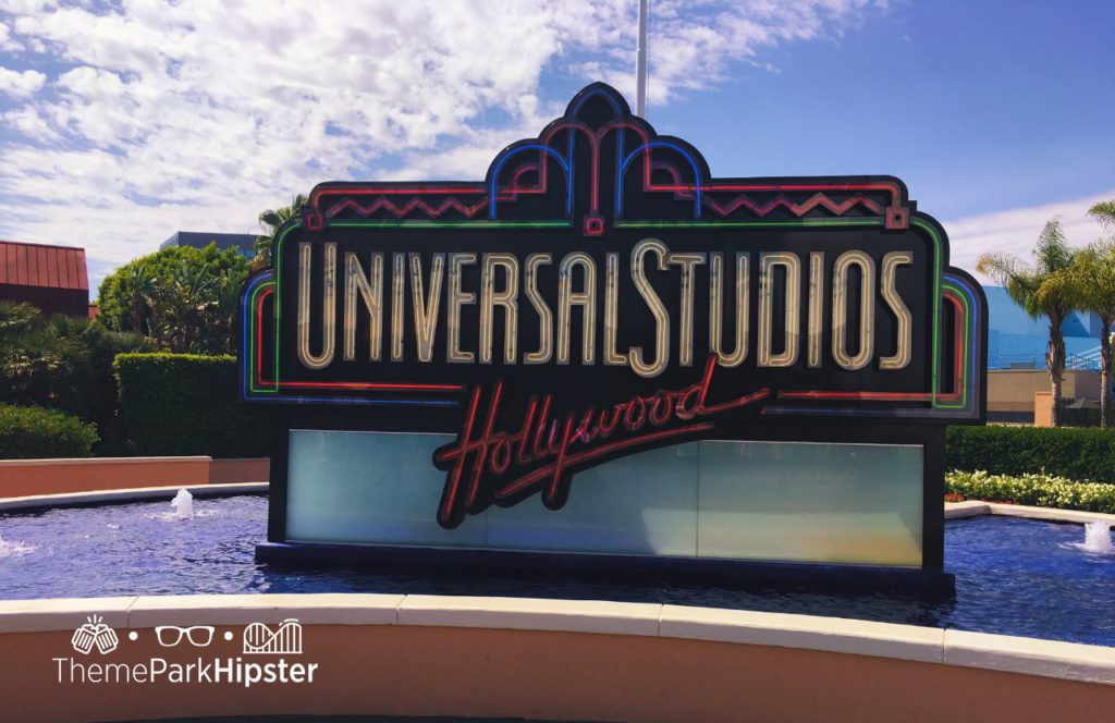 Sign Entrance to Universal Studios Hollywood California
