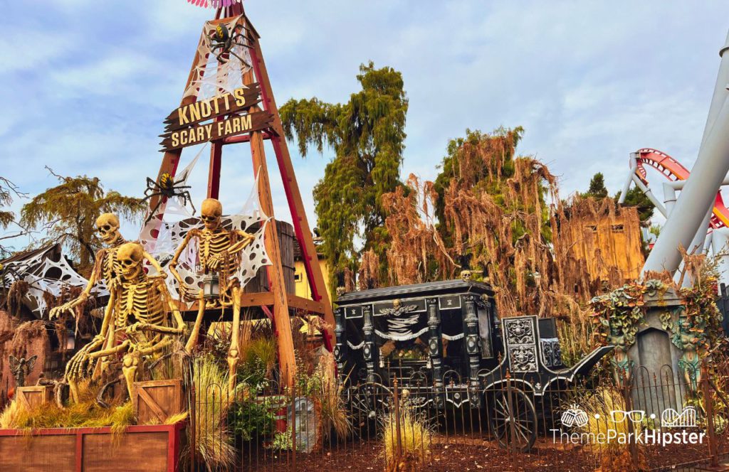 Skeleton Graveyard Halloween at Knott's Berry Farm during Knott's Scary Farm