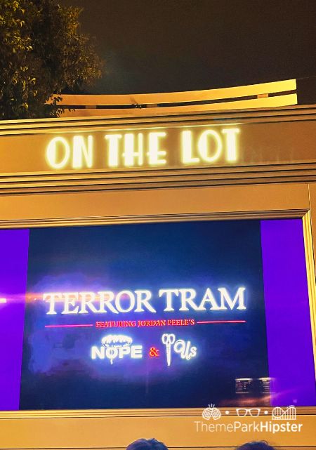 Terror Tram Backlot Studio Tour with Jordan Peele's Nope and Us Universal Studios Hollywood Halloween Horror Nights
