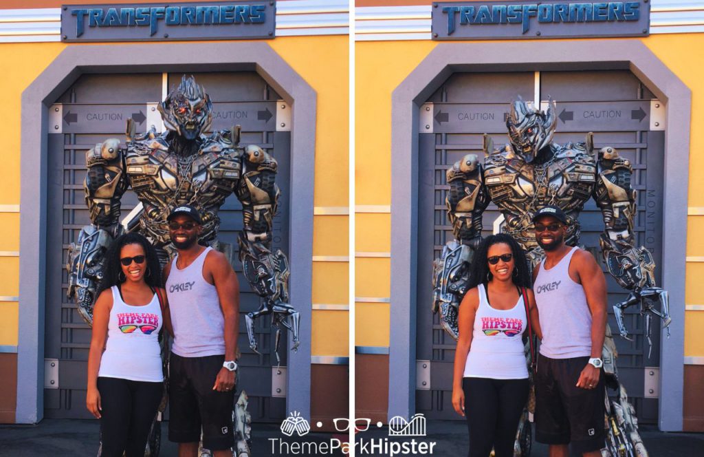 Transformers the Ride 3D with NikkyJ Universal Studios Hollywood California. Keep reading to know what to wear to Universal Studios Hollywood and how to choose the best outfit.