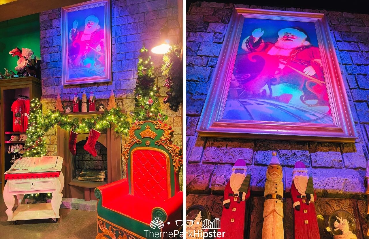 Tribute Store Santa’s Fireplace Christmas at Universal Studios in Universal Orlando Resort
