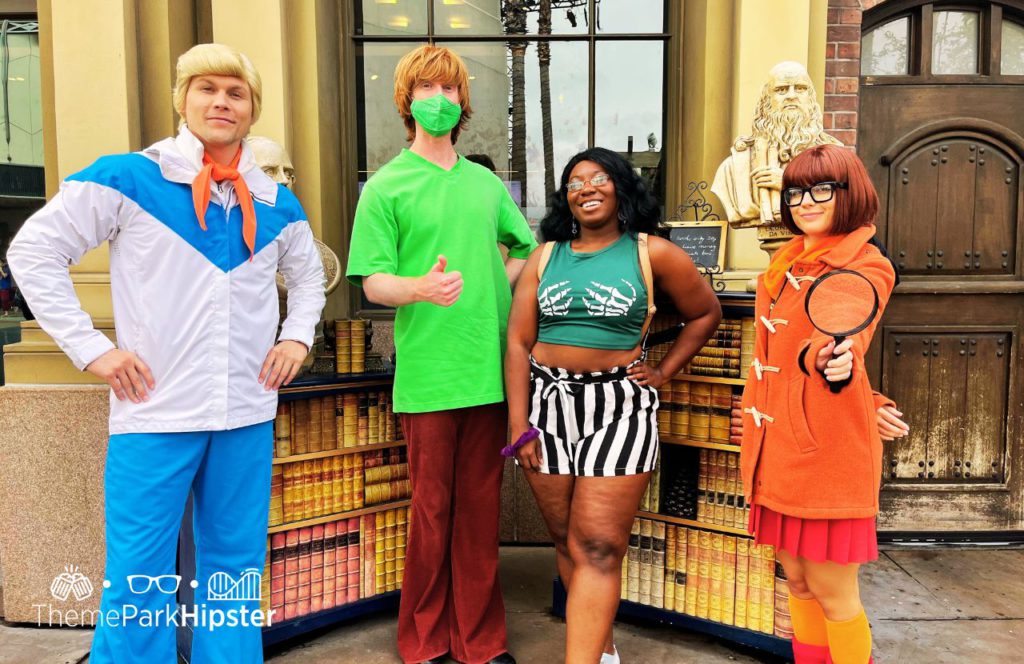 Victoria Wade and Scooby Doo Characters at Halloween Horror Nights at Universal Studios Hollywood 2023