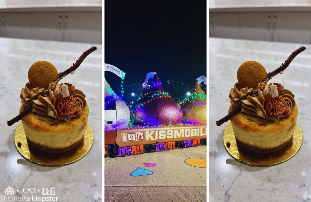 Witch Halloween Cupcake next to Hershey’s Kiss Mobile Hersheypark Dark Nights Food. Keep reading to learn about Halloween at Hersheypark in Hershey, Pennsylvania!