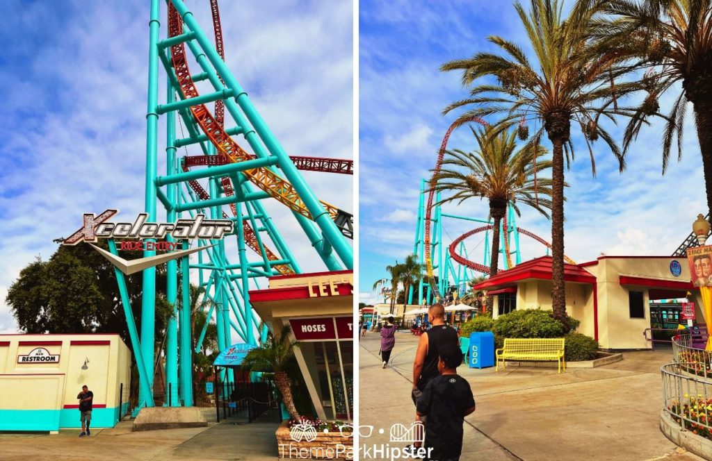 Xcelerator Roller Coaster at Knott's Berry Farm at Halloween Knott's Scary Farm