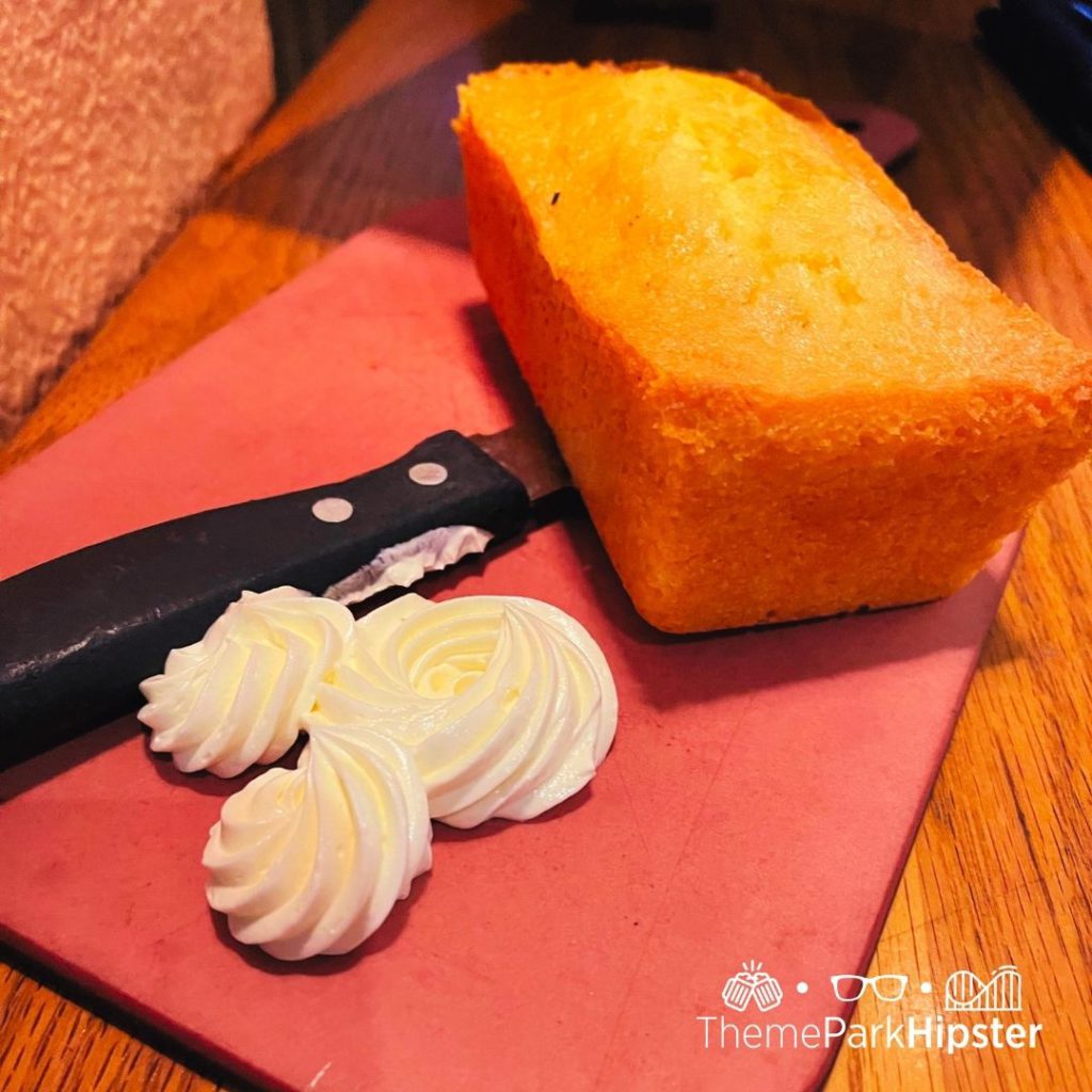 Boatwrights Dining Hall at Disney Port Orleans Resort Cornbread. Keep reading to learn how to do Thanksgiving Day at Disney World.