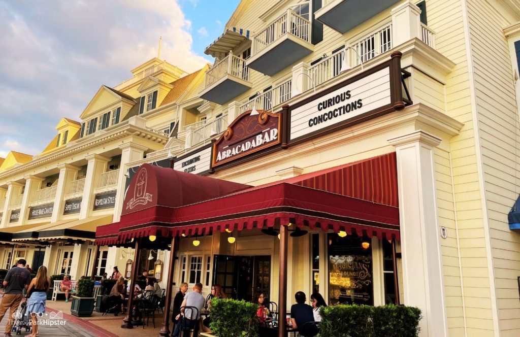 Christmas at Disney Boardwalk Inn and Villas AbracadaBAR Lounge entrance