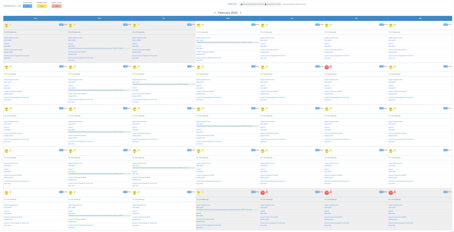 2023 BEST Days to Go to the Magic Kingdom (Crowd Calendar Guide