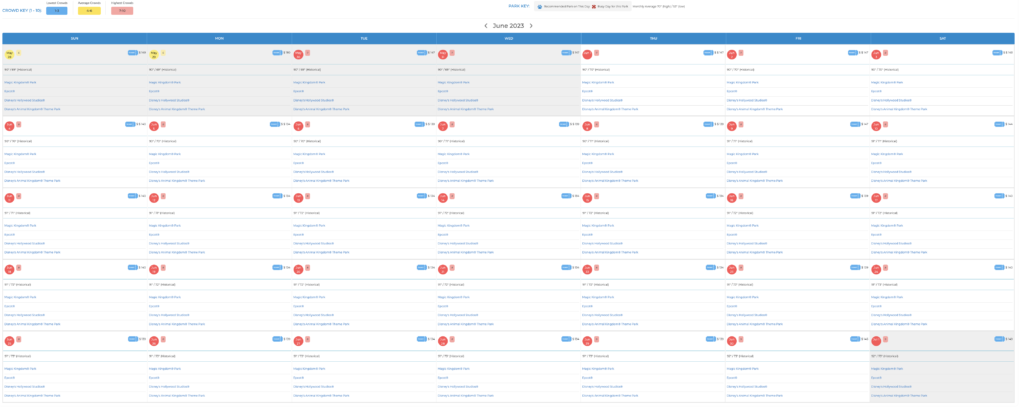 Disney Crowd Calendar June 2023. Keep reading to know what the best days to visit Disney World parks and how to use the Disney World Crowd Calendar.