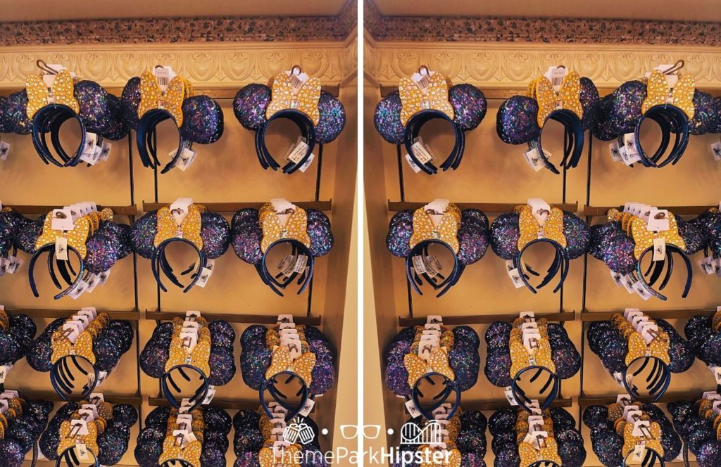 Disney World 50th Anniversary Mickey Ears. Keep reading to know what to wear to Disney World in February and what to pack for Disney World in February!