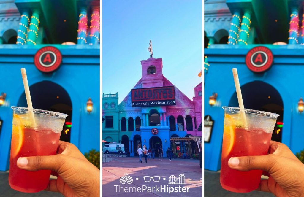 Universal Orlando Resort Blood Orange Margarita at Antojitos Mexican Restaurant in Citywalk 