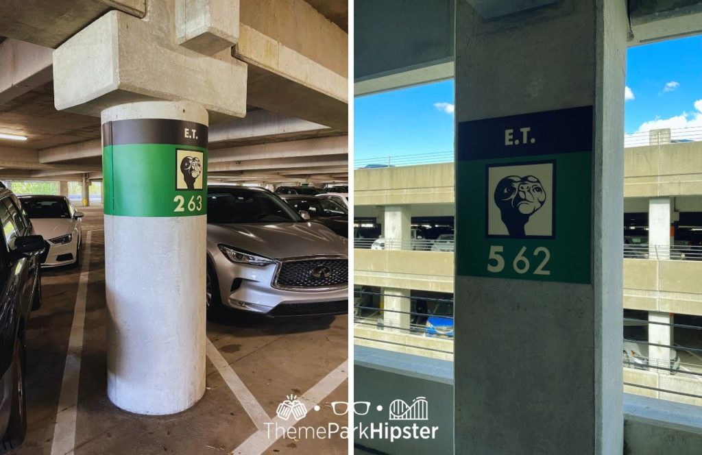 Universal Orlando Resort ET section of Parking Garage. Keep reading to get the Volcano BAy tips and tricks travel guide. 