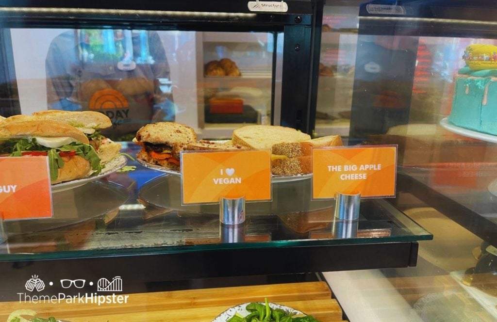 Universal Orlando Resort Today Cafe at Universal Studios Florida Food and Sandwiches The Big Apple Cheese and I Love Vegan