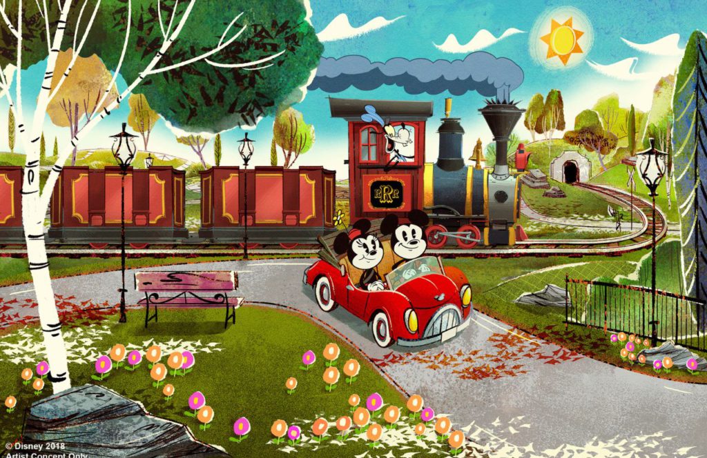 Artwork for Mickey and Minnie’s Runaway Railway at Disneyland and Disney World