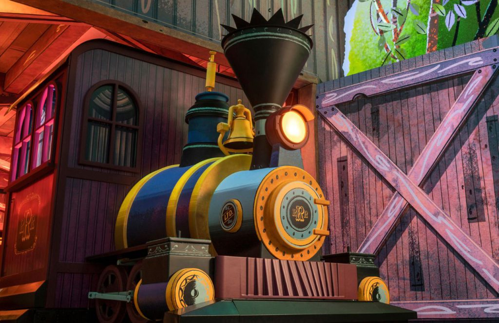 Train for Mickey and Minnie’s Runaway Railway at Disneyland and Disney World