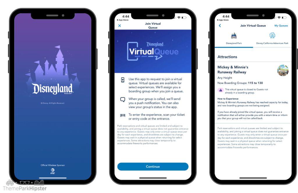 Virtual Queue at Disneyland for Mickey and Minnie's Runaway Railway