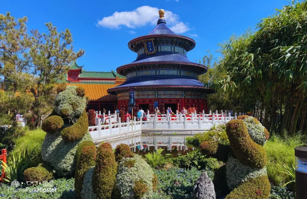 Epcot Flower and Garden Festival 2024 China Pavilion Panda Bear Topiaries. Keep reading to know what to do in every country in the Epcot Pavilions of World Showcase.