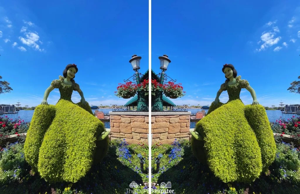 Epcot Flower and Garden Festival 2025 Germany Pavilion Snow White and the Seven Dwarfs Topiary